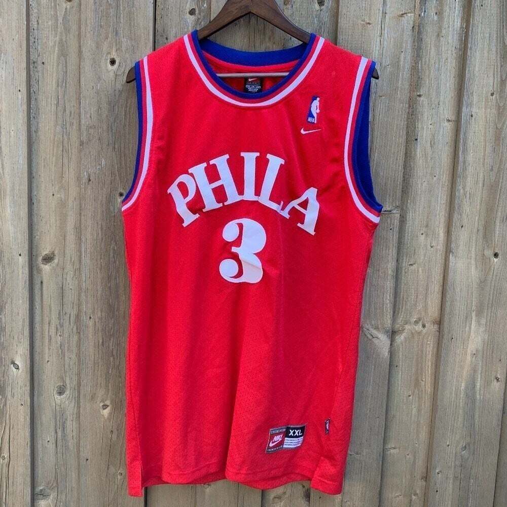Vintage Nike Allen Iverson Jersey Philadelphia 76ers Basketball Jersey XXL